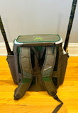 New Warriors Bat Bag--Rawlings Impulse Backpack--Dark Green Embroidery Bat Bag
