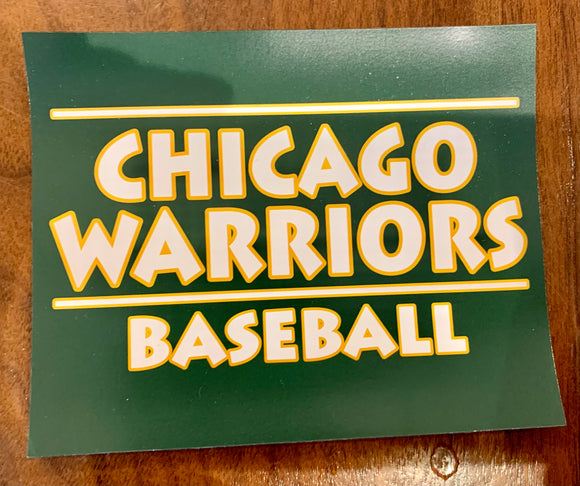Chicago Warriors car magnet