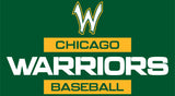 New Chicago Warrior Green T shirt with updated Warriors Graphic