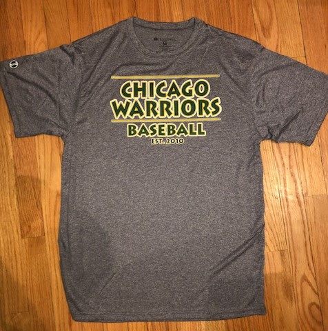 Warriors Baseball tshirt-Gray